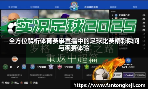 全方位解析体育赛事直播中的足球比赛精彩瞬间与观赛体验